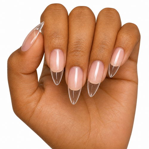 Almond Soft Gel Tips Nail Kit ( LONG )
