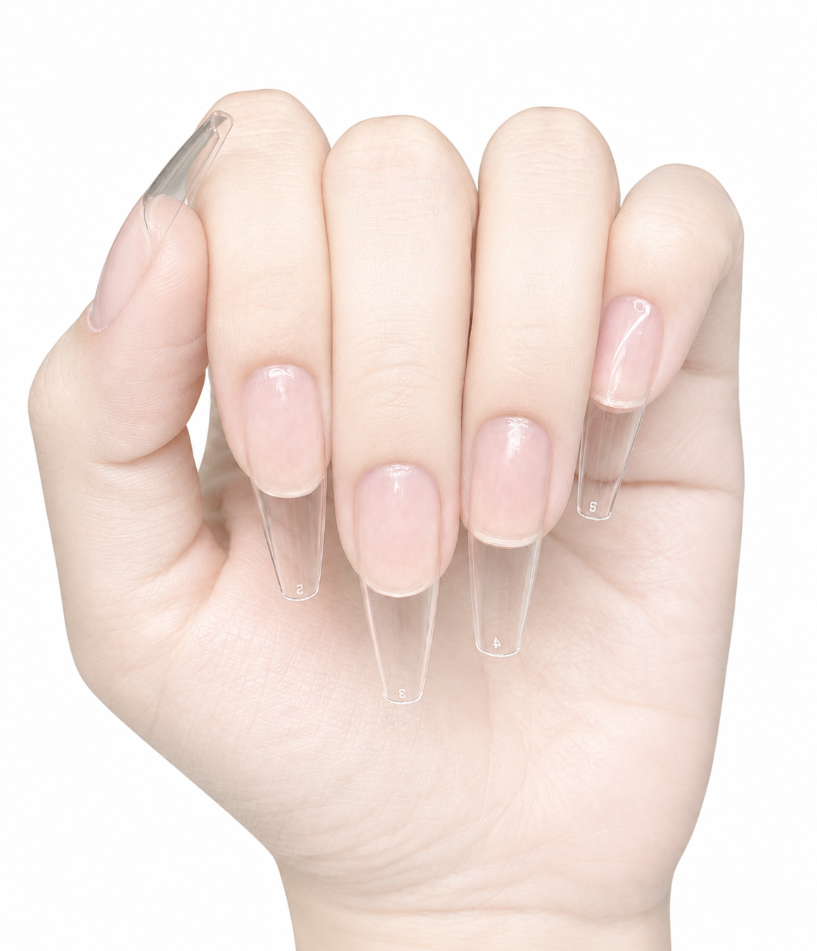 Coffin Soft Gel Tips Nail Kit ( LONG)