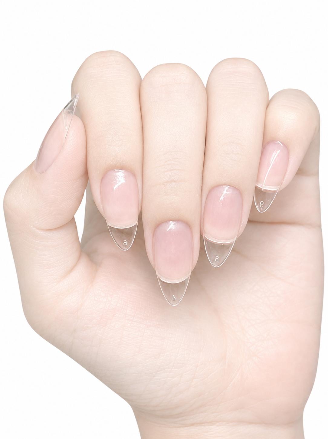 Almond Soft Gel Tips Nail Kit ( SHORT )