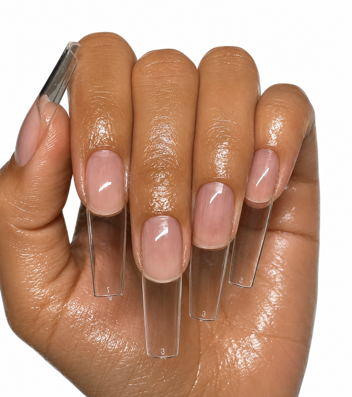 Square Soft Gel Tips Nail Kit ( LONG)