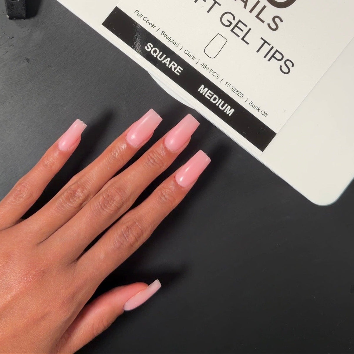 Square Medium Soft Gel Extension Nail Kit