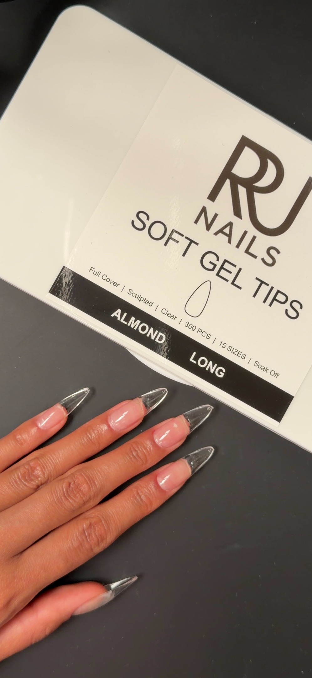 Almond Long  Soft Gel Extension Nail Kit