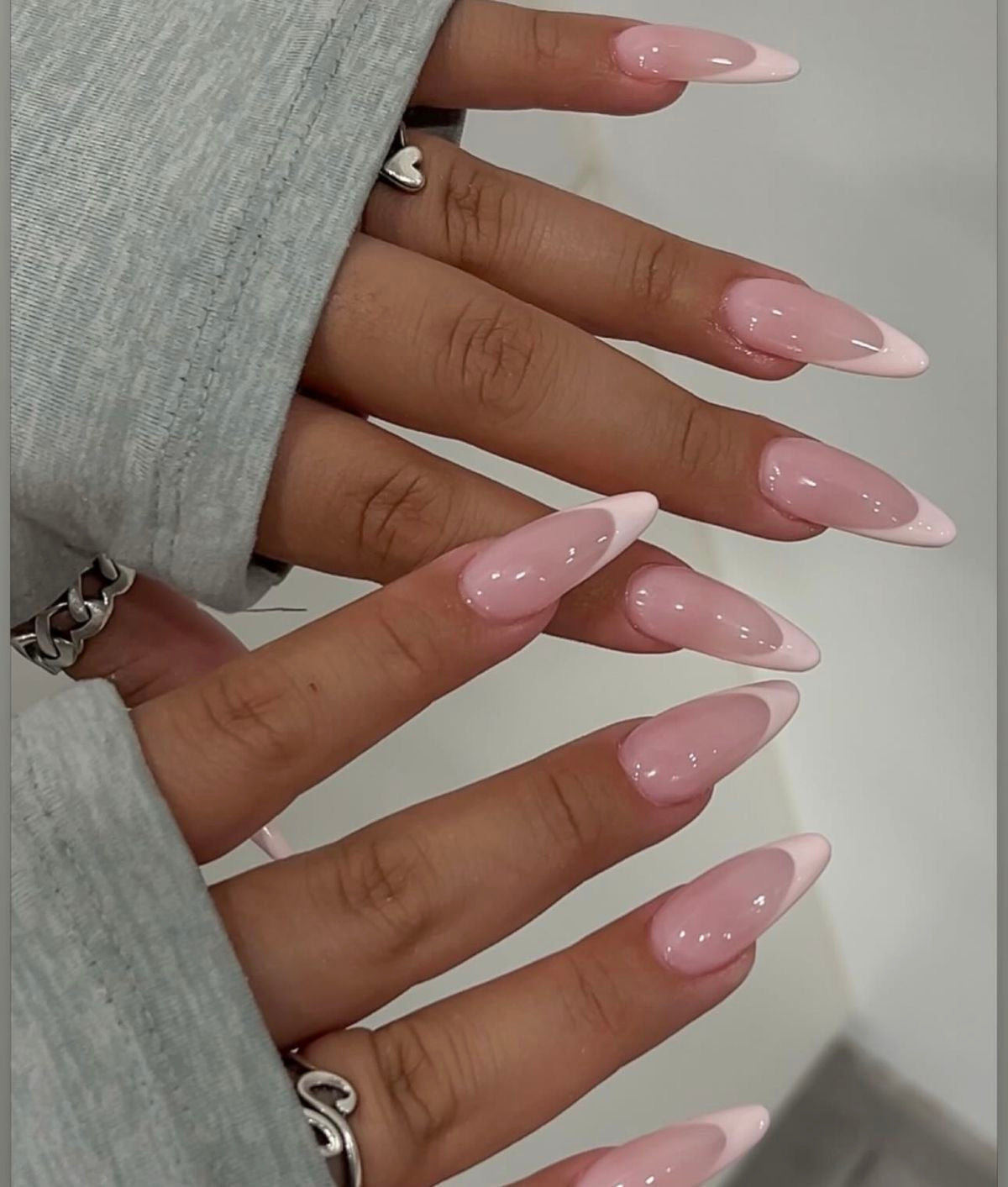 Almond Soft Gel Tips Nail Kit ( LONG )