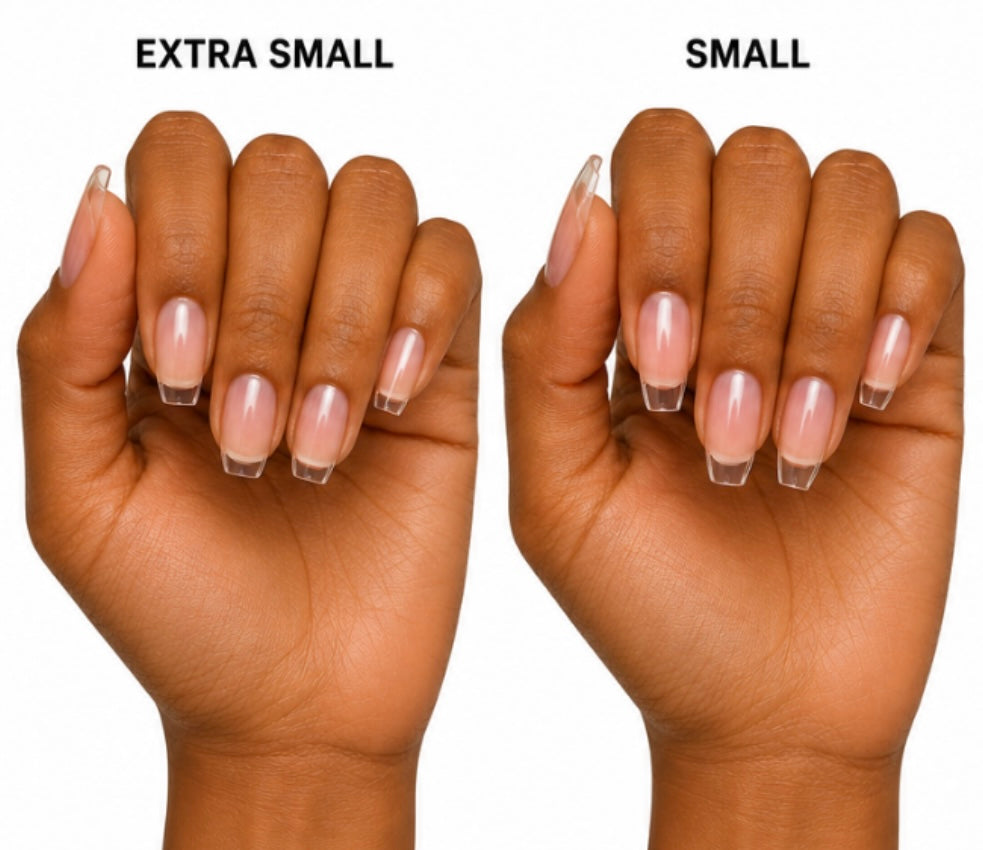 Coffin Soft Gel Tips Nail Kit ( EXTRA SHORT)